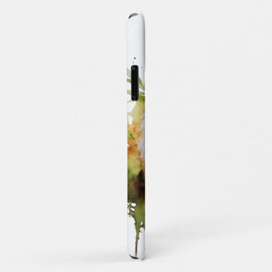 Tijger Pastel Bloemen Safari Waterverf Savannah Case-Mate iPhone Case (Achterkant/rechts)
