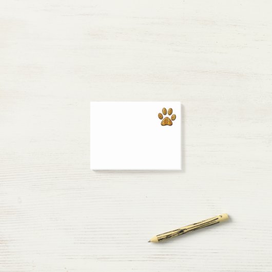 Tijger Paw #1 Post-it® Notes (Op bureau)