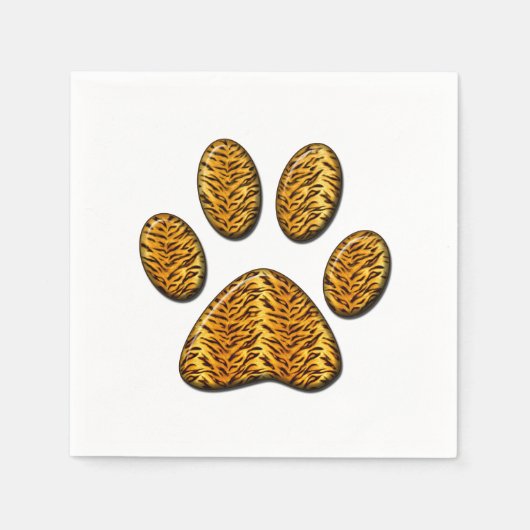 Tijger Paw #1 Servet (Voorkant)