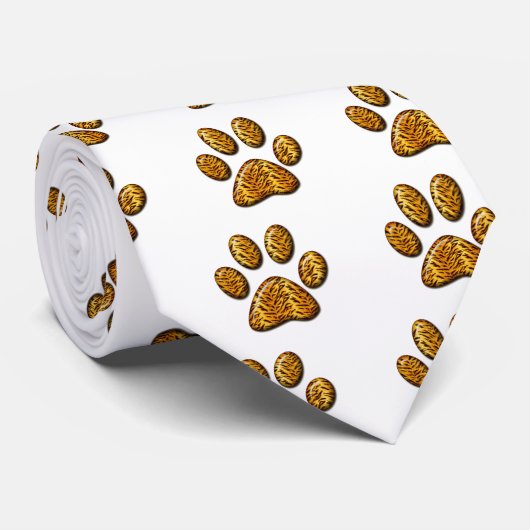 Tijger Paw #1 Stropdas (Opgerold)