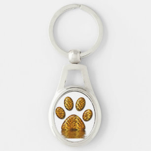 Tijger Paw #2 Sleutelhanger