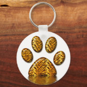Tijger Paw #2 Sleutelhanger (Voorkant)