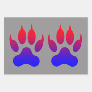 Tijger Paws inpakpapier Vel