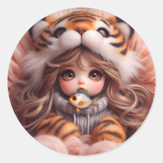 Tijger Pet Doll Sticker