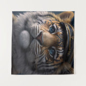 Tijger piloot kapitein wandkleed (Voorkant (horizontaal))