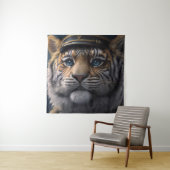 Tijger piloot kapitein wandkleed (In situ)