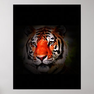Tijger Poster Print - Pop Art Stijl Tijgers Poster