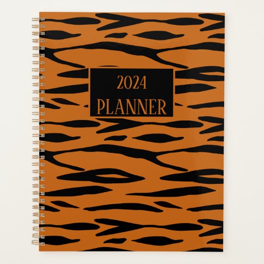 Tijger Print Pattern Planner (Voorkant)