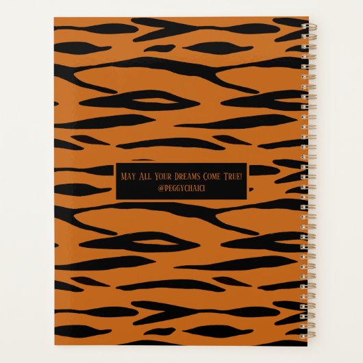 Tijger Print Pattern Planner (Achterkant)