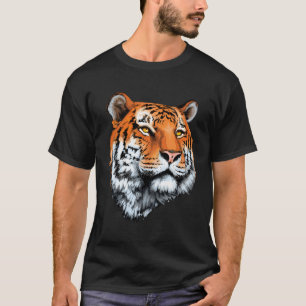 Tijger Realistisch Hoofd Voor Liefhebbers Tijgers  T-shirt