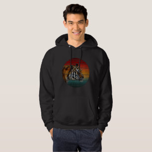 Tijger Retro Vintage Katten Cadeaus Hoodie