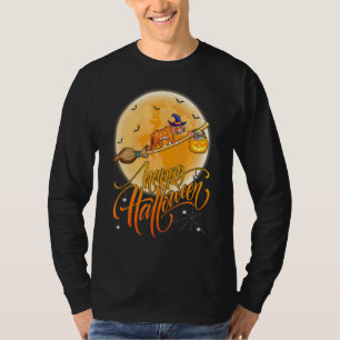 Tijger Rijd Heks Schot Hagel Maan Vintage Tijger H T-shirt