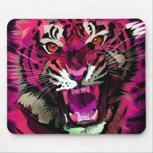Tijger roar - Roze Muismat