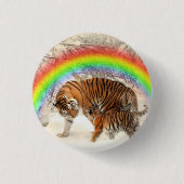 tijger ronde button 3,2 cm (Voorkant)