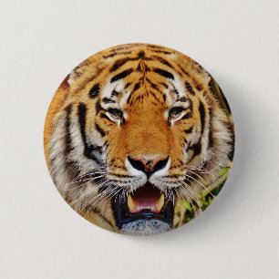 tijger ronde button 5,7 cm