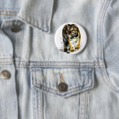 tijger ronde button 5,7 cm (In situ)