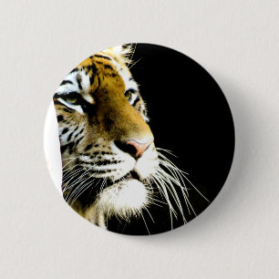 tijger ronde button 5,7 cm