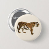 tijger ronde button 5,7 cm (Voorkant /achterkant)
