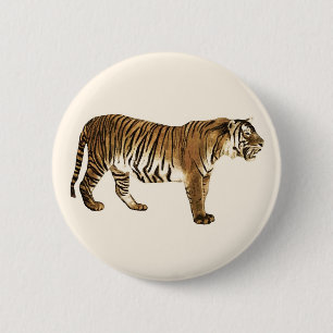 tijger ronde button 5,7 cm