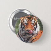 tijger ronde button 5,7 cm (Voorkant /achterkant)