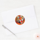 tijger ronde sticker (Envelop)