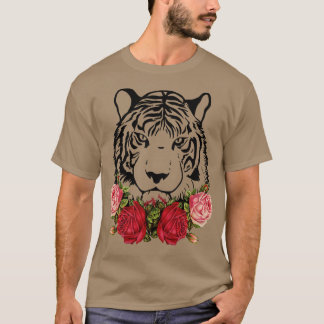 Tijger Rozen Big Cat Wildlife Streetwear 1 T-shirt