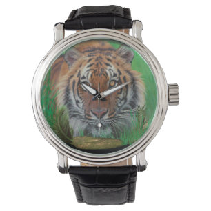 Tijger 's nachts horloge