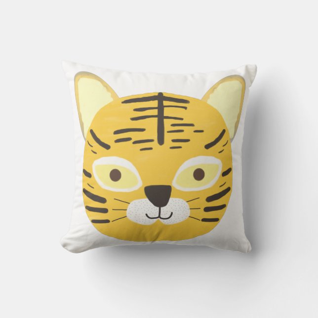 Tijger schilderkunst kussen (Voorkant)