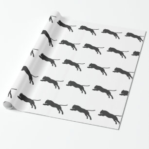 Tijger silhouet - Kies achtergrondkleur Cadeaupapier