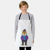 Tijger Sjaal Muts Schort (Gedragen)