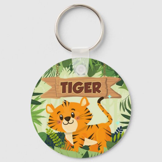 Tijger Sleutelhanger (Voorkant)