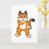 Tijger stil kaart (Gele Bloem)