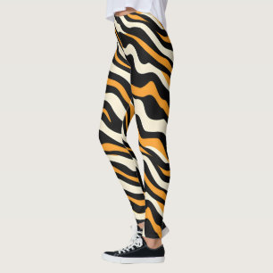 Tijger Stipes Patroon Leggings