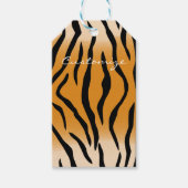 Tijger Stripes Pattern Thunder_Cove Cadeaulabel (Voorkant)