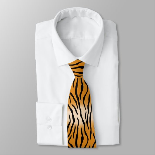 Tijger Stripes Pattern Thunder_Cove Stropdas (Gebonden)