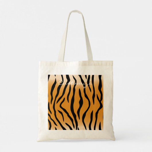 Tijger Stripes Pattern Thunder_Cove Tote Bag (Achterkant)