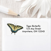Tijger Swallowtail Vlinder Label (Insitu)