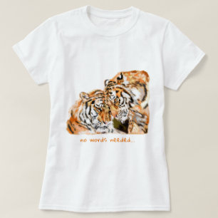 Tijger T-shirt voor stel met aangepaste tekst