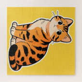 Tijger Tabby Kat Puzzel (Horizontaal)