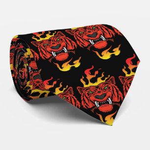Tijger Team Mascotte Football Basketbal Necktie Stropdas