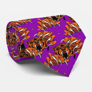 Tijger Team Mascotte Football Basketbal Necktie Stropdas