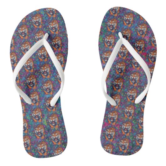 Tijger Teenslippers (Voetbed)