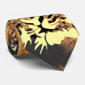 Tijger tijger (bont) stropdas (Opgerold)