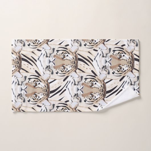 Tijger, tijgergezicht, symbool van 2022 bad handdoek (Handdoek)