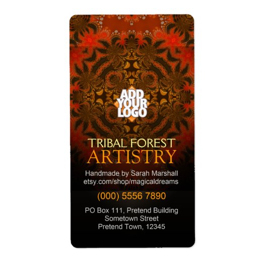 Tijger Tribal Forest Artistry Label (Voorkant)