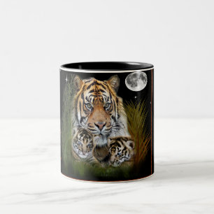 tijger tweekleurige koffiemok
