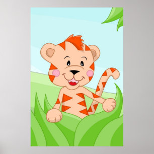 Tijger uit Afrika Poster
