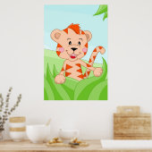 Tijger uit Afrika Poster (Keuken)