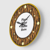 Tijger uw foto wandklok grote klok (Hoek)