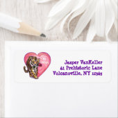 Tijger Valentijnsdag Etiket (Insitu)